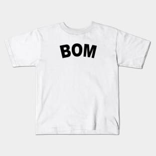 BOM Black Bold Kids T-Shirt